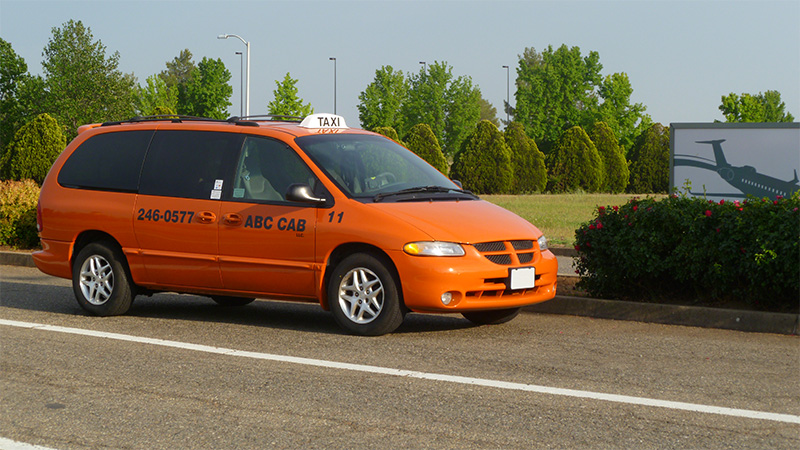 Taxi Cab near the Redding Airport
